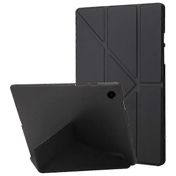 Yhteensopiva Samsung Galaxy Tab A9 -kotelo PU-nahka + silikonikuori origami-jalustalla Black