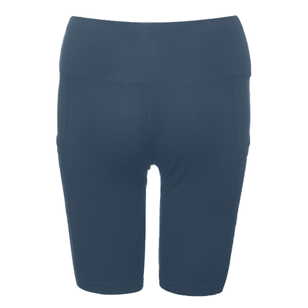 Tflycq Träningsleggings för kvinnor Fitness Sport Löpfickor Leggings Yogabyxor Blue M