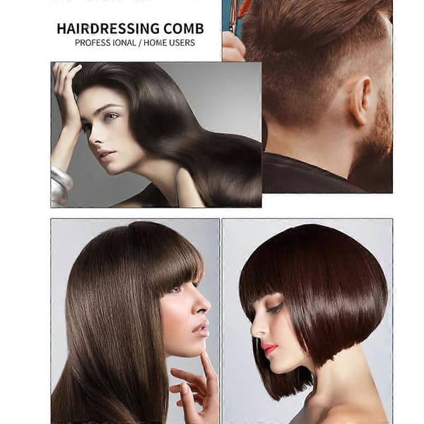 Hårkammar i kolfiber, set för allmän styling och grooming