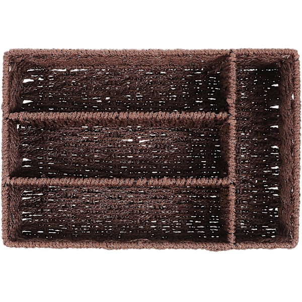 Kosmetikförvaringskorg Enkel Delikat Rutdesign för Hemmaanvändare 30,5X21X5,5CM Organisation 1st
