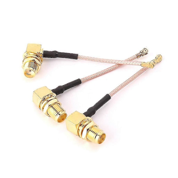 5kpl SMA Naaras Suorakulma Ufl/IPX/IPEX RF Koaksiaaliadapteri RG178 Pigtail-kaapeli