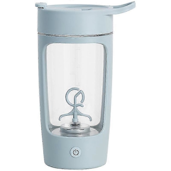 Blå 650ml Fitness Kop Elektrisk Blandekop Automatisk Bærbar Elektrisk Blandekop Mælk Juice Kaffe Kop Mixer Blender Flaske