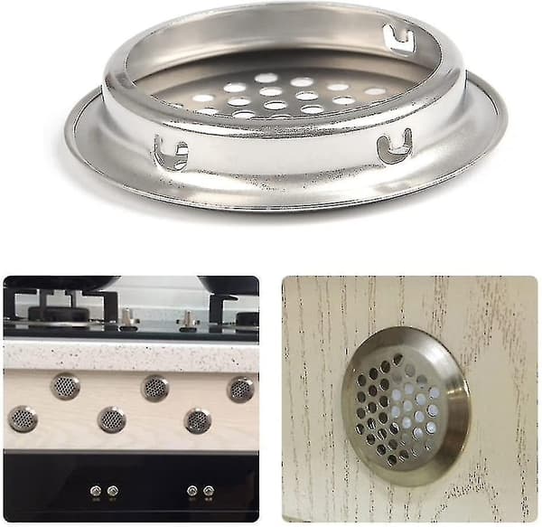 50 stk Ventilasjonsrist i rustfritt stål Ventilasjonshull