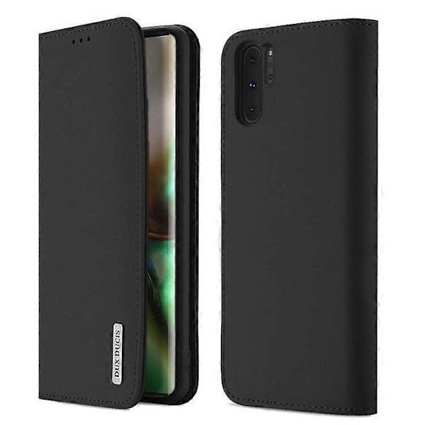 DUX DUCIS Wish Series Kompatibel med Samsung Galaxy Note 10 / Note 10 5G Plånboksfodral Äkta Läder Black