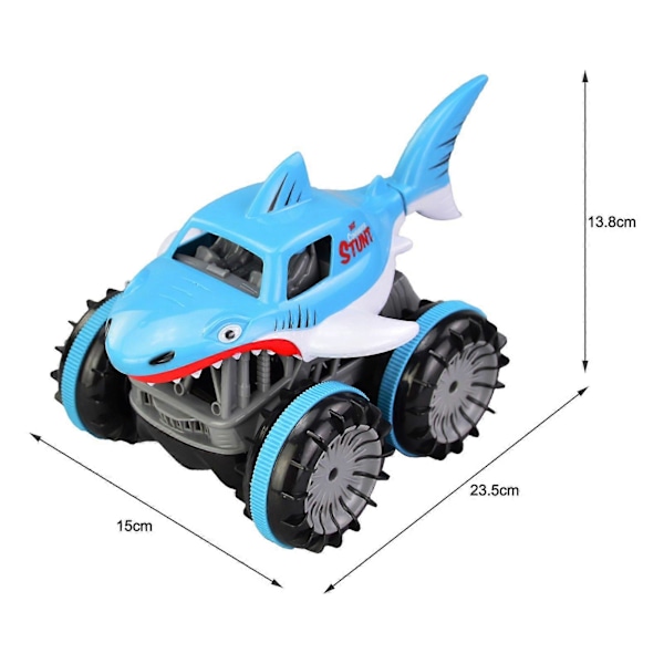 RC Stunt-auto Amfibinen RC-auto Lapsille 2 in 1 RC-vene 2.4GHz 360° Pyörivä Kaikki Maastot Joulu Syntymäpäivälahjat LED-valoilla
