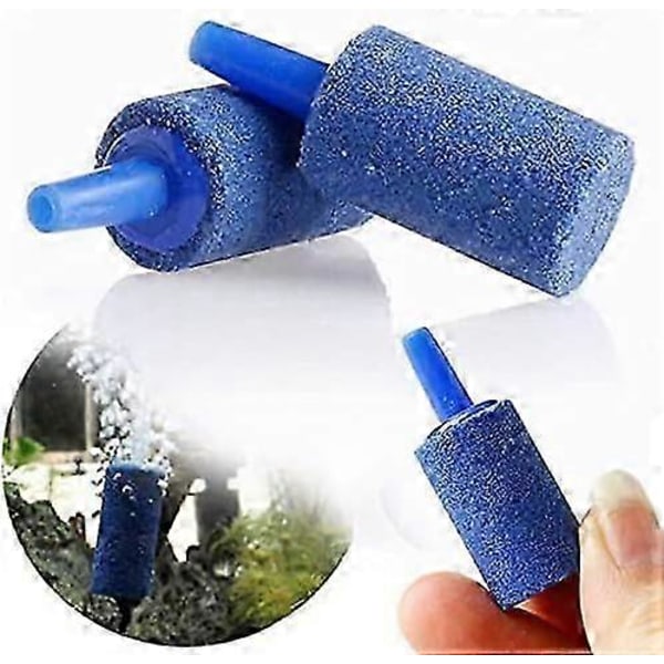 Akvarieairstenar Luftbubblor Stenar Mineral Cylindrisk Form Luftsten Akvarieaccessoarer För Fiskar Tankar Hydroponisk Syre 10 St