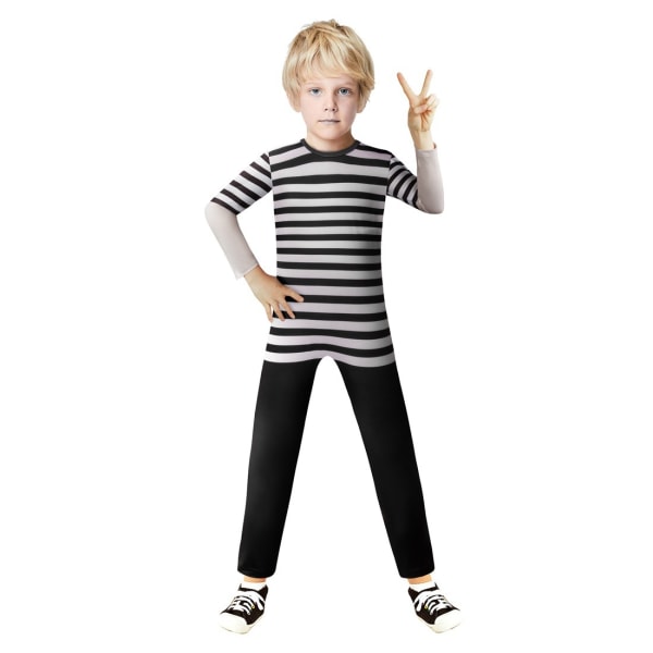 Cosplay Halloween kostym Addams Family Skrämmande maskerad Halloween kostym 130cm