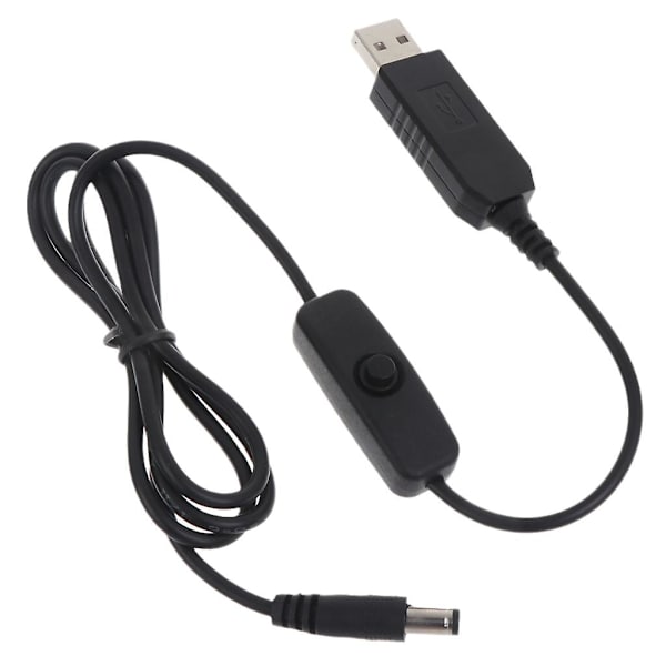 USB 5V Boost til 12V Spenningsomformer 2A Step-up Volt Transformator Boost Linje