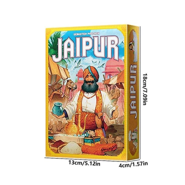 Jaipur strategispel Jaipur handelsspel för två spelare Familjevänligt partyspel Familj Förälder-barn-spel För barn Pojkar Flickor
