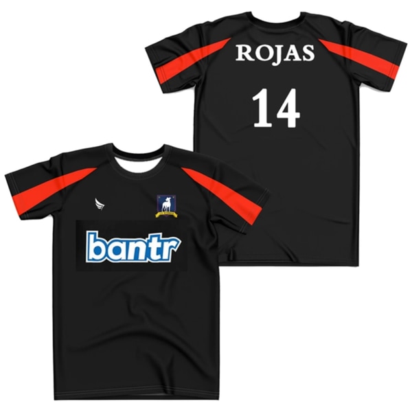 Musta Ted Lasso Kausi 3 T-paita AFC Richmond Football Jersey Cosplay Rojas Mcadoo Uniform 3D-setit miehille ja naisille T-paita 6XL ETHHE232811L 5XL