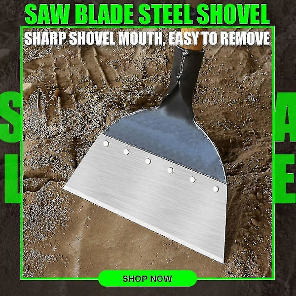 Hagespade Multifunksjonell Utendørs Hage Rengjøringsspade Stål Flat Spade Is Spade Luking Planting Jordbruk Luking Verktøy - Jxlgv