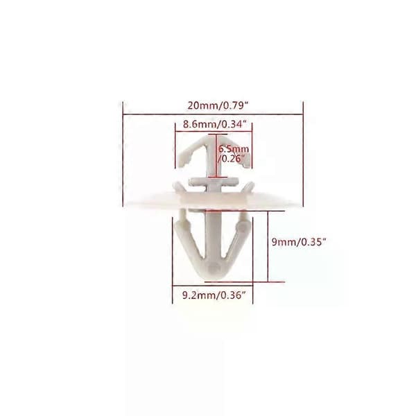 100 stk. klips for Renault Trafic Traffic side list nedre beskyttelse dørpanel