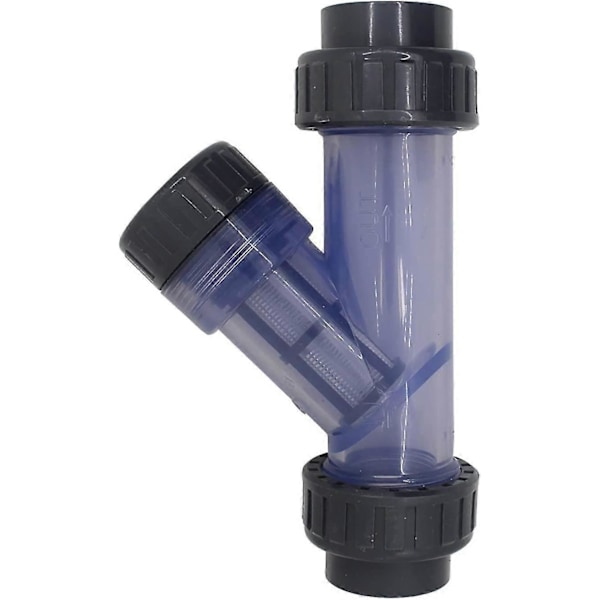 PVC Rørfilter Y Type 20mm 40mm Mesh Filter Akvarium Vanning PVC Sil Rørformet Filter 40mm