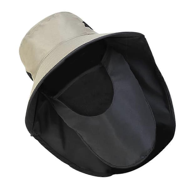 Solblokkerende Caps Solbeskyttelse Hatt Utendørsaktiviteter Bredbremmet Beige Bomull Polyester 1 stk