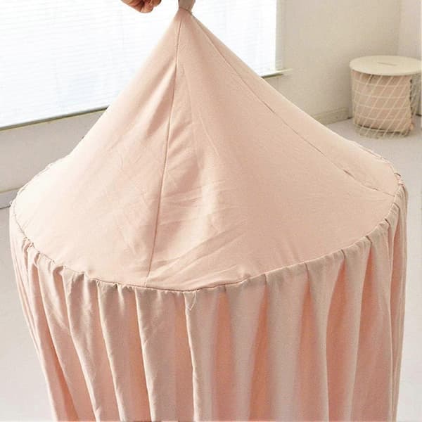 Himmel for barneseng, Bomull, 250 x 65 cm, Rosa