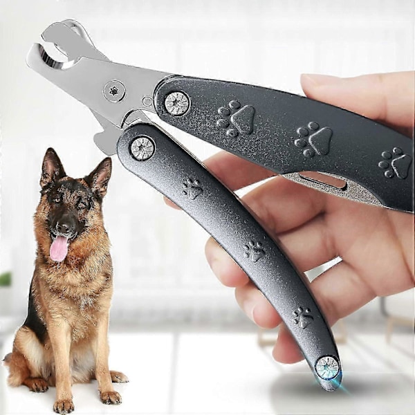 Bästa hundnagelklipparen för ångestkänsliga hundar, tysta skarpaste smidigaste hundnagelklippare för extra stora, medelstora och små raser, kraftig metall Doga