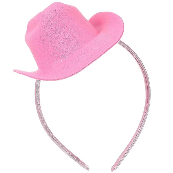Cowboyhatt Hårband Mini Cowgirl Hattar Party Hårband Cosplay Hårband För Party Utklädnad Karneval