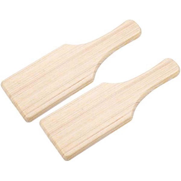 Exceart 2 stk. Træ Ler Paddles Mud Tool Board Cover Pottery Træ Skulptur Pad Keramisk Kunst Modellering Værktøj Tilbehør