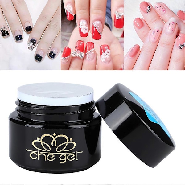 Soak Off Gel Nagellim Transparent Manikyr Konstverktyg (Tre i Ett Lim Med Blå Markering)