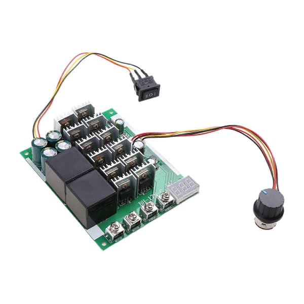 för DC Motor Hastighetsregulator 12V 24V 36V 48V 10-55V 60A Framåt/Bakåt Switch