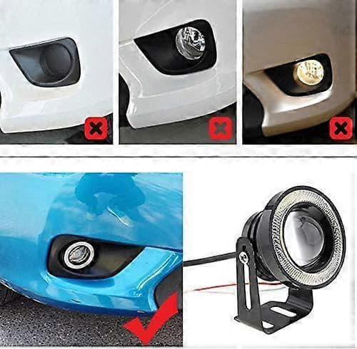 2 stk. Eagle Eye LED-lys, Universal COB Membran Kørelys 12V 1200LM DRL