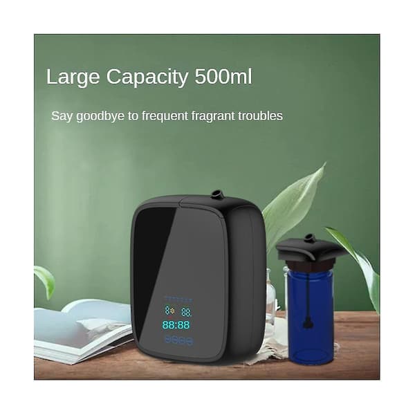 500 ml Diffuser Hotell Luftfräschare Väggmonterad Eterisk Olja Diffuser Vattenfri Doftmaskin Svart