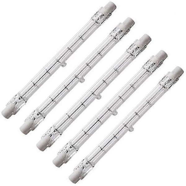 Dimbar R7s 189mm 100W Halogen Pære Lyspære AC220-240V J189 Lineær Halogen Flomlys For Landskap, Sikkerhet, Gatebelysning (sett med 5)