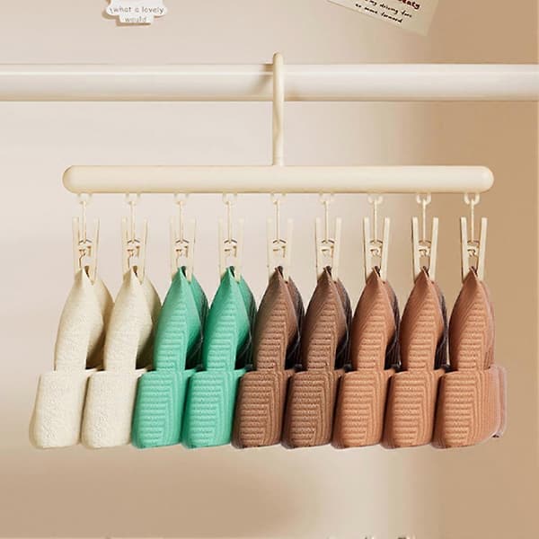 Innendørs klesvask, solid, plassbesparende for garderobeskap Cream 1PCS