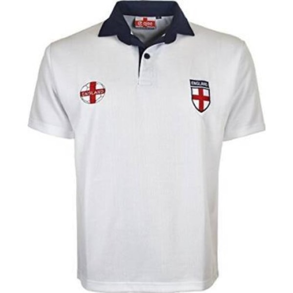 Herr England fotboll T-shirt storlek S till 5XL white 3XL