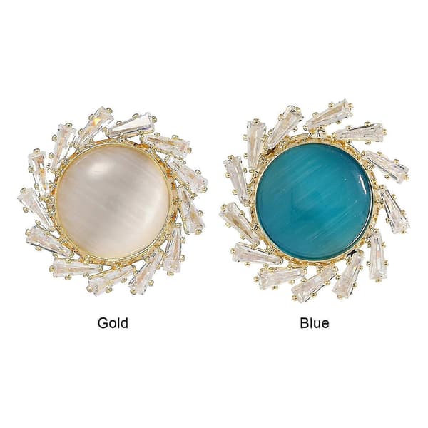 Opal Magnetisk Broche Nål Til Kvinder Mode Zircon Kobber Broche-ZZY
