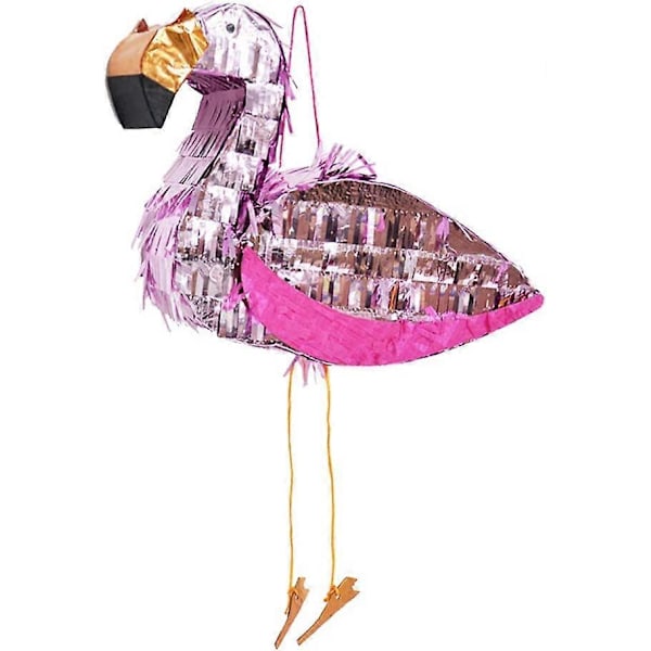 1 stk. Flamingo Pinata Liten Pinata for Bursdagsfest Spill Barnefeiringer for Gamerrom Dekor Foto Prop, Tilfeldig Farge