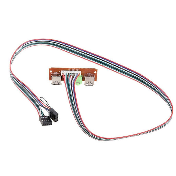 6.8CM PC Datakabel & Kontakt Kabinett Frontpanel USB/ Audio Front USB 2.0