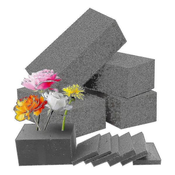 4 Pakning Tørr Blomsterskum Kunstig Blomst Vått Blomsterskum Grå