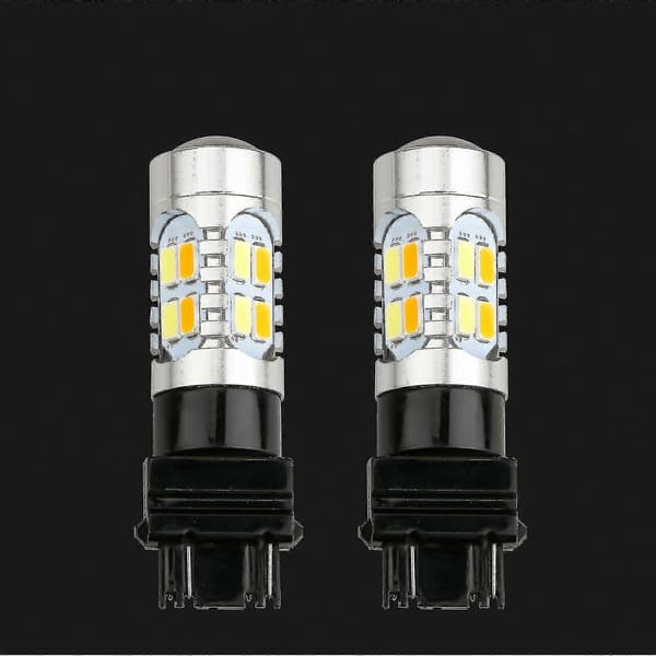 3157 Led Drl Vit/Gul Switchback Blinkers Parkeringsljuslampor