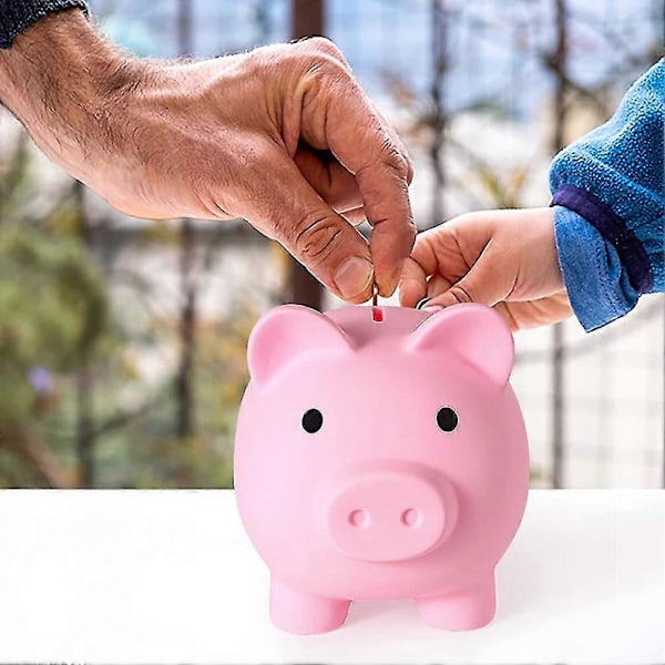 Stor spargris, okrossbar sparbössa i plast, myntbank för flickor och pojkar, praktiska presenter för-L
