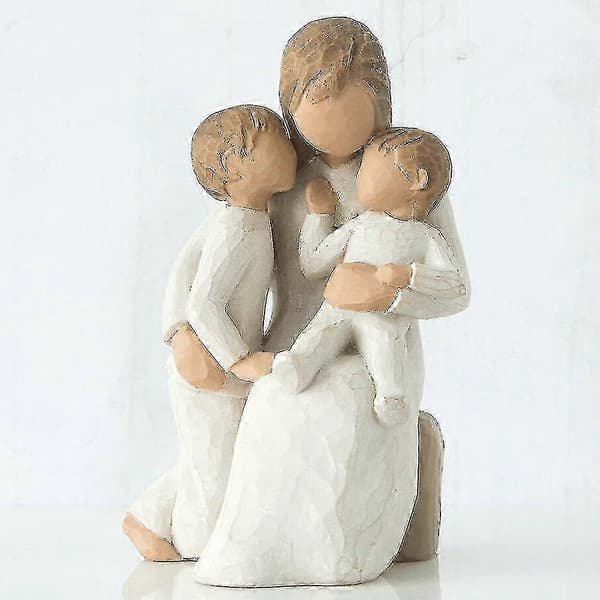 Træ Håndmalet Figur (1 stk., Multifarvet)