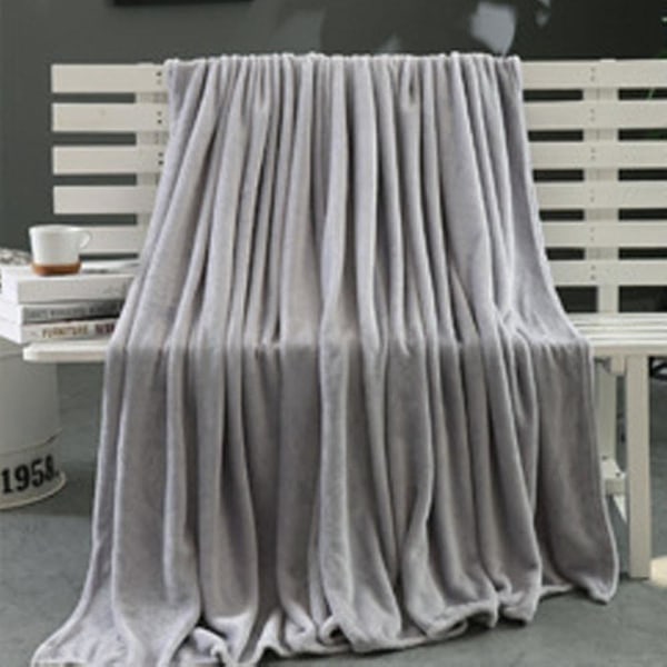 Tflycq Super Soft Varm Solid Varm Mikroplysch Fleecefilt Sängmatta Bäddsoffa Gray