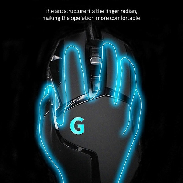G502 Ergonomisk Kablet Gaming Optisk Mus Macro 7200dpi Rgb Computer Spil Anti-slip Mus CCB