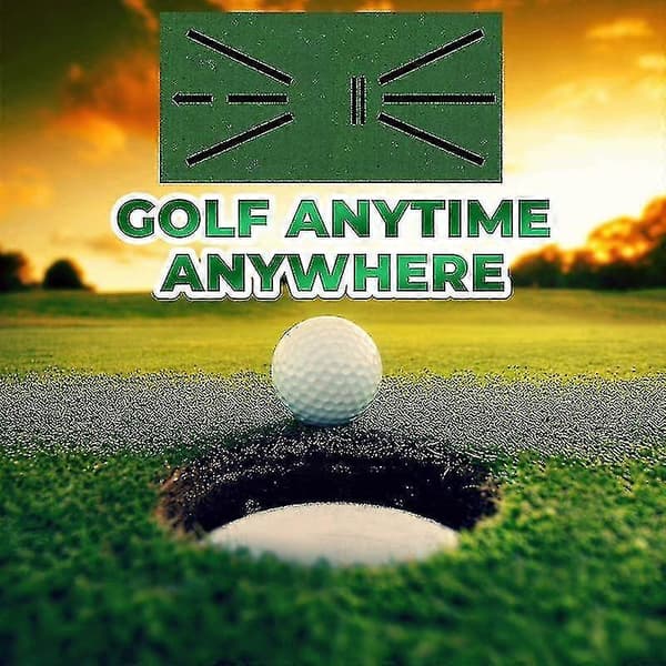 Sklisikker Golftreningsmatte Sammenleggbar Golfer Øvelseshjelp Puter