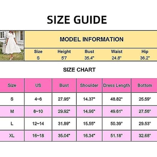 Dame 2023 Sommer Puff Erme Smock Blomsterkjole Rund Hals Blonde Midi Kjoler Casual Kjoler For Damer