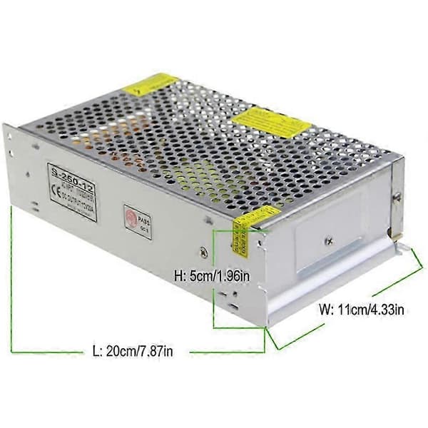 DC 12V 20A 240W Strømforsyning Transformatorbryter AC 110V / 220V til DC 12V 20Amp Switching