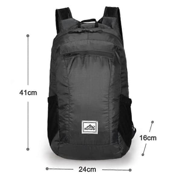 Vikbar Ryggsäck Lättviktig Rucksack 20l, Vattenresistent För Vandring, bl TSG