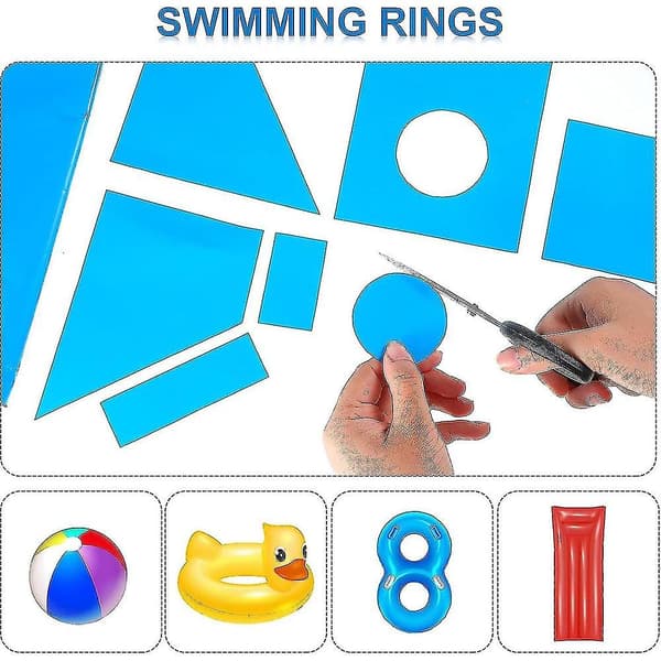 10 st Vinyl Pool Liner Lagningslappar För Pooler, 10*25cm RII