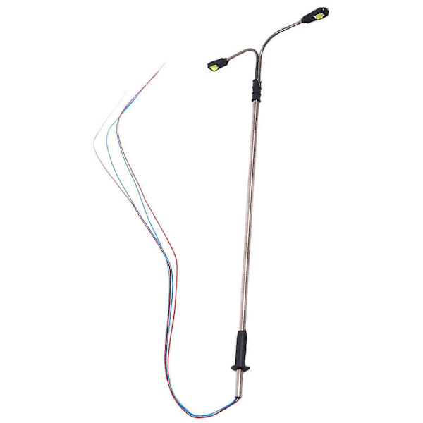 2led 1:100 Skala Gadelampe Landskab Mini Lygtepæl Til Sandbord Model Lygtepæl Til Togbane (haoyi