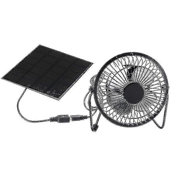 Ventilasjonsvifte USB Solcellepanel Jernvifte