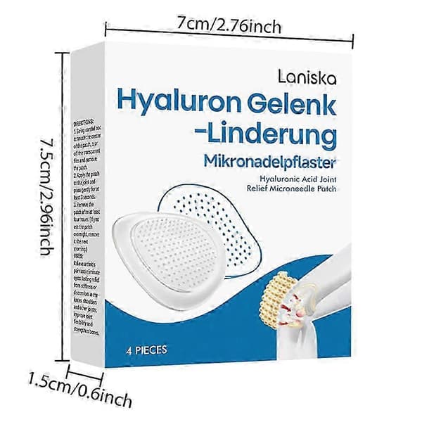 Hyaluron Leddsmertelindring Mikronåler Patch Praktisk og Enkel å Bruke Mikronåler Patch for Eldre Aktive Voksne