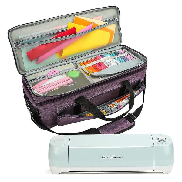 Bärväska, för Cricut Explore Air 1 2 3, dubbellagers väska kompatibel med Cricut Maker 1 2 3