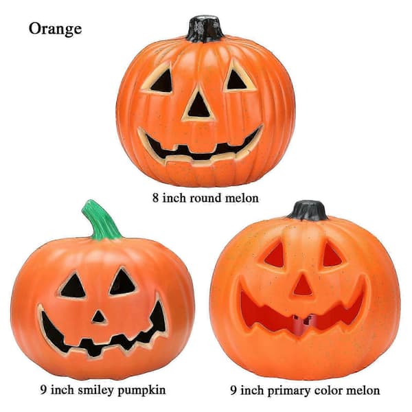 Bærbar græskarlygte med monsterlyd til Halloween-dekoration