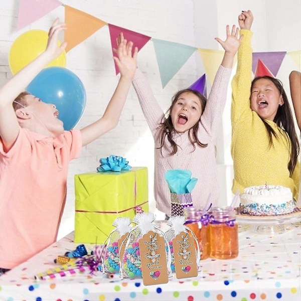 Gæstegaver Dåb Bryllup Skytsengel Nøglering Vedhæng Sæt med 20 med Slikpose Gavemærke til Gæstefest Jul Fødselsdag Baby Shower