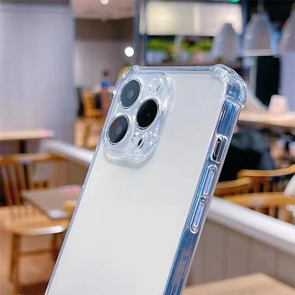 Transparent, förtjockat, stötsäkert telefonfodral för iPhone 17